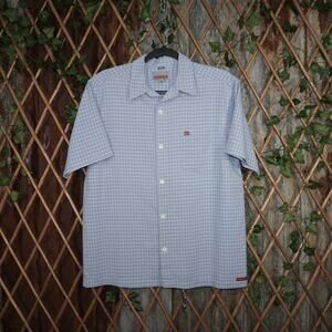 XL - Vintage Y2K Quiksilver surf 1990s plaid flannel t-shirt